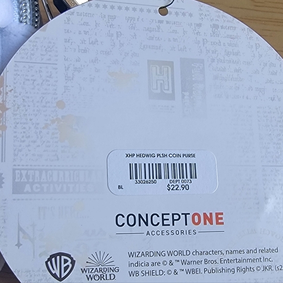 Wizarding World Harry Potter Owl Coin Purse/wristlet. - Picture 6 of 7